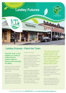 OCTOBER[removed]Laidley Futures Laidley Futures - Paint the Town ‘Paint the Town’ is one