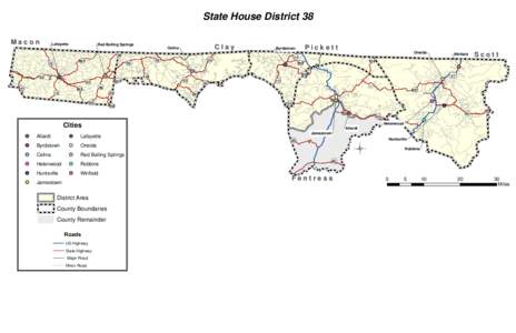 State House District 38 Macon Lafayette  Red Boiling Springs