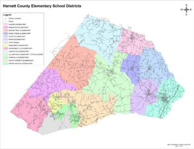 Harnett County Elementary School Districts  CURRAG H CV  YOUNG RD
