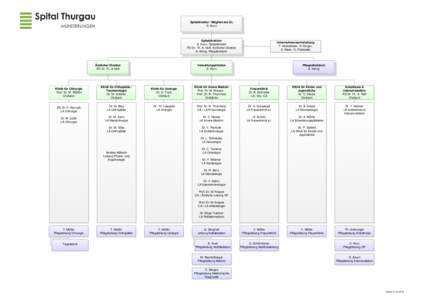 Spitaldirektor / Mitglied der GL S. Kunz Spitaldirektion S. Kunz, Spitaldirektor PD Dr. Th. A. Neff, Ärztlicher Direktor