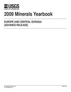 The Mineral Industries of Europe and Central Eurasia in 2009