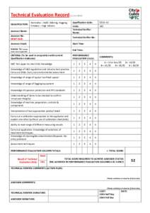 Technical Evaluation Recordv.1 Jan 2016  QUALIFICATION:  Pesticides – PA9C (Misting, Fogging,  Smokes) – Fogs Indoors 