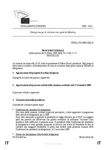 PARLAMENTO EUROPEO[removed]Delegazione per le relazioni con i paesi del Mashreq