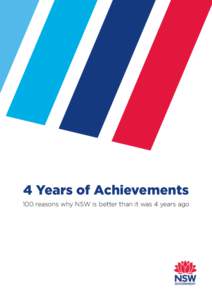 NSW Government 4 Years Achievements