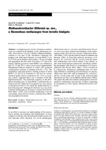 Methanobrevibacter smithii / Archaea / Methanobacteriaceae / RFM / Human microbiome / Methanobrevibacter / Eastern subterranean termite / Methanogen / Termite / Microbiology / Biology / Bacteria