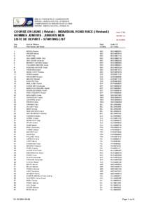 2004 UCI ROAD WORLD CHAMPIONSHIPS VERONA – BARDOLINO (ITA) – [removed]CHAMPIONNATS DU MONDE ROUTE UCI 2004