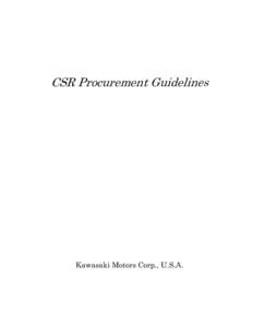 Microsoft Word - KMC CSR Procurement Guidelines[removed]docx