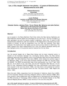 Geology / Lae / Markham Valley / Markham River / Indo-Australian Plate / Papua New Guinea University of Technology / Morobe Province / Geography of Oceania / Oceania