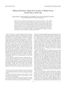 Communication / Animal intelligence / Primate cognition / Primatology / Zoology / Culture / Josep Call / Michael Tomasello / David Premack / Cognitive science / Science / Biology