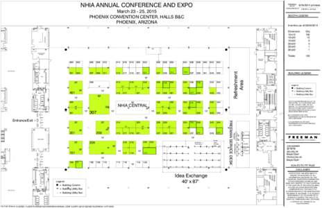 NHIA ANNUAL CONFERENCE AND EXPO  DRAWING AS OF  EXIT