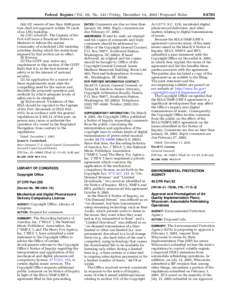 Federal Register / Vol. 66, No[removed]Friday, December 14, [removed]Proposed Rules (iii) All vessels of less than 1600 gross tons shall not approach within 70 yards of an LNG tankship. (e) LNG schedule. The Captain of the 