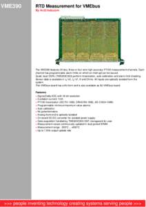 VMEbus / Resistance thermometer / Data acquisition / PT100 / Nuclear Instrumentation Module / Technology / GreenSpring Computers / Experimental particle physics / Physics / Computer buses