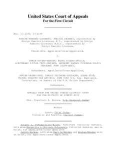 United States Court of Appeals For the First Circuit Nos[removed], [removed]EVELYN RAMÍREZ-LLUVERAS; JENITZA CÁCERES, represented by Evelyn Ramírez-Lluveras; M.C., represented by Evelyn
