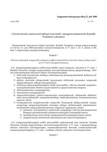 Saqqummersinneqarpoq ulloq 22. julijuli 2008 NrUkiumoortumik naatsorsuutit pillugit inatsimmik saneqqutsisinnaanermik Kalaallit