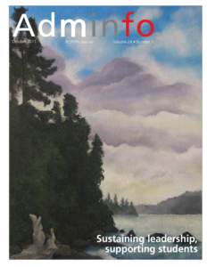 Adminfo October 2011 BCPVPA Journal  Volume 24 • Number 1