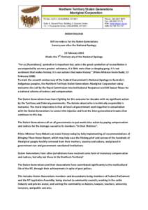 Northern Territory Stolen Generations Aboriginal Corporation PO Box[removed]CASUARINA, NT 0811 Suite A, Ground Floor, Building 3, Cascom Centre[removed]Scaturchio Street, CASUARINA, NT 0811