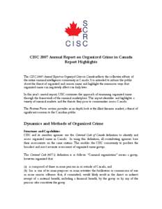 Criminal Intelligence Service Canada