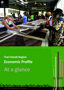 Tiwi Islands Region  Economic Profile At a glance www.regionaldevelopment.nt.gov.au