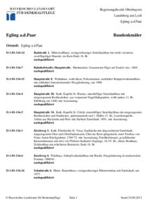 Regierungsbezirk Oberbayern Landsberg am Lech Egling a.d.Paar