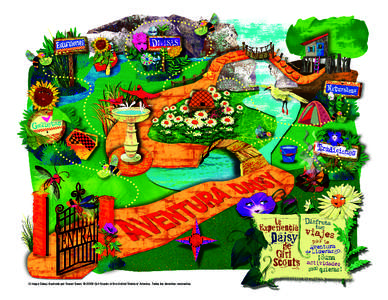 El mapa Daisy: Ilustrado por Susan Swan. © 2009 Girl Scouts of the United States of America. Todos los derechos reservados.   