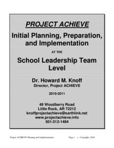 Special education / Needs assessment / Inclusion / Implementation maturity model assessment / WestEd / Education / Educational psychology / Education policy