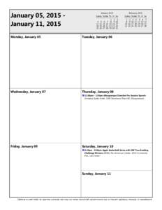 Microsoft Outlook - Weekly Agenda Style