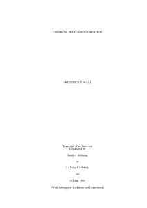 Physical chemists / Guggenheim Fellows / Alpha Chi Sigma / Linus Pauling / Journal of Physical Chemistry A / Journal of the American Chemical Society / Chemistry / Science / Academia