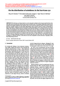This is a preprint of an article published in the QUARTERLY JOURNAL OF THE ROYAL METEOROLOGICAL SOCIETY: c 2007 Royal Meteorological Society Q. J. R. Meteorol. Soc. 133: 595–[removed]Copyright This work was first pub