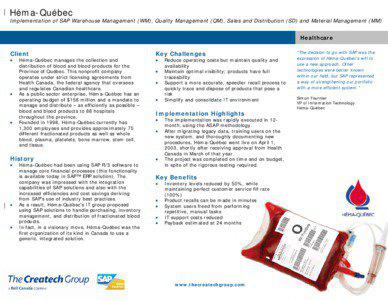 Software industry / Software / Héma-Québec / SAP AG / Business software