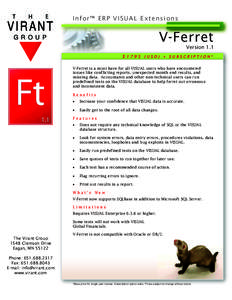 Product Sheet Overlay Front - V-Ferret 1.1.pub