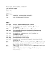 Microsoft Word - Stefan Ingves CV_sv