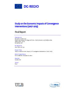 Microsoft Word - DG Regio Cohesion Funds Final Report v_15