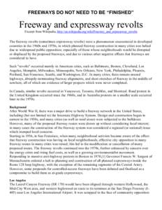 Southern California freeways / Inglewood /  California / U.S. Route 101 / Freeway and expressway revolts / Transportation in the United States / Urban decay / Interstate 710 / Interstate 105 / California State Route 2 / Southern California / Transportation in California / California
