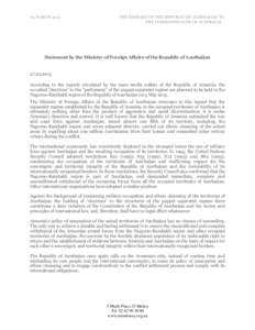 Asia / Caucasus / Nagorno-Karabakh / Foreign relations of Armenia / Organisation of Islamic Cooperation / Azerbaijan / Occupied territory / Nagorno-Karabakh Republic / Council of Europe Parliamentary Assembly Resolution / Nagorno-Karabakh conflict / Political geography / International relations