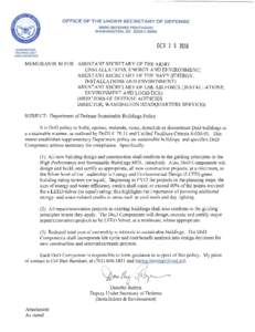 OFFICE OF THE UNDER SECRETARY OF DEFENSE 3000 DEFENSE PENTAGON WASHINGTON, DC[removed]OCT 2· 5 2010