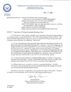 Sustainable building / Environment / Military acquisition / Energy in the United States / Environment of the United States / Leadership in Energy and Environmental Design / Under Secretary of Defense for Acquisition /  Technology and Logistics / Washington Headquarters Services / Green building / Architecture / Construction / Building engineering