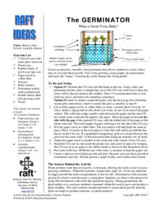 Microsoft Word - The Germinator.doc