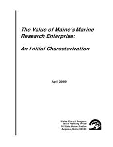 Microsoft Word - Value_MEs Marine Res Enterprise.doc