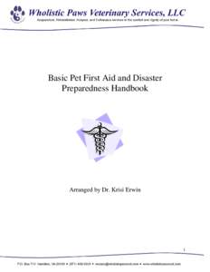 Basic Pet First Aid and Disaster Preparedness Handbook