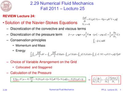 Aerodynamics / Computational fluid dynamics / Partial differential equations / Pressure-correction method / Navier–Stokes equations / Crank–Nicolson method / Fluid dynamics / Fluid mechanics / Dynamics