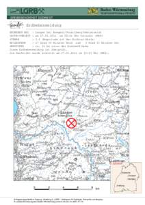 ERDBEBENDIENST SÜDWEST  Erdbebenmeldung ERDBEBEN BEI : Langen bei Bregenz/Vorarlberg/Oesterreich DATUM/UHRZEIT : amum 02:24 Uhr Ortszeit (MEZ) STÄRKE