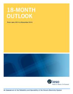 18-Month Outlook From June 2014 to November 2015