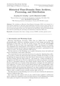 New Horizons in Time-Domain Astronomy Proceedings IAU Symposium No. 285, 2011 R.E.M. Griﬃn, R.J. Hanisch & R. Seaman, eds. c International Astronomical Union 2012 