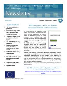 Towards a Shared Environmental Information System ENPI-SEIS Project Newsletter  ISSU E 6