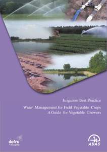 Microsoft Word - water management for field vegetable crops.doc