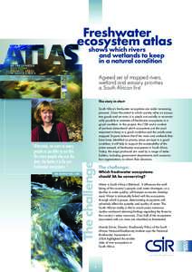 Freshwater ecosystem atlas shows which rivers and wetlands to keep in a natural condition