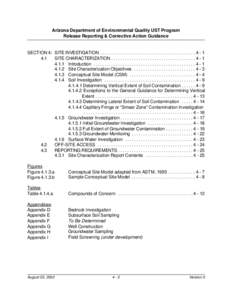 Release Reporting & Corrective Action Guidance - Section 4: Site Investigation