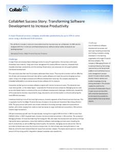 CollabNet / Free software / Software project management / Application lifecycle management / Apache Subversion / Agile software development / Scrum / Software development process / Platform as a service / Software / Collaborative software / Computing