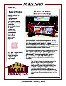 NCALL News Summer 2014 Board of Directors James G. McGiffin, Jr.,