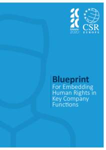 Blueprint  For Embedding Human Rights in Key Company Functions